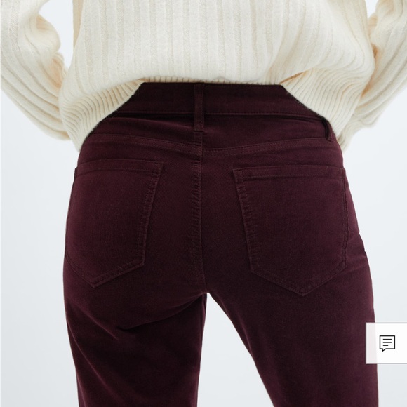 Mango mid-rise corduroy flare jeans - Picture 6 of 12